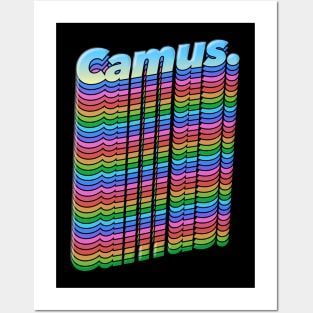 Camus - Typographic Graphic Design Artwork Posters and Art